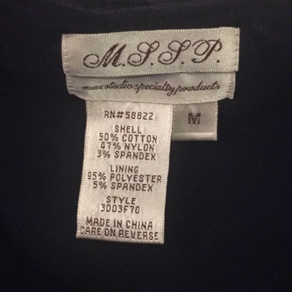 Mssp Max Studio M Lined Lacey Meshy Top - image 5